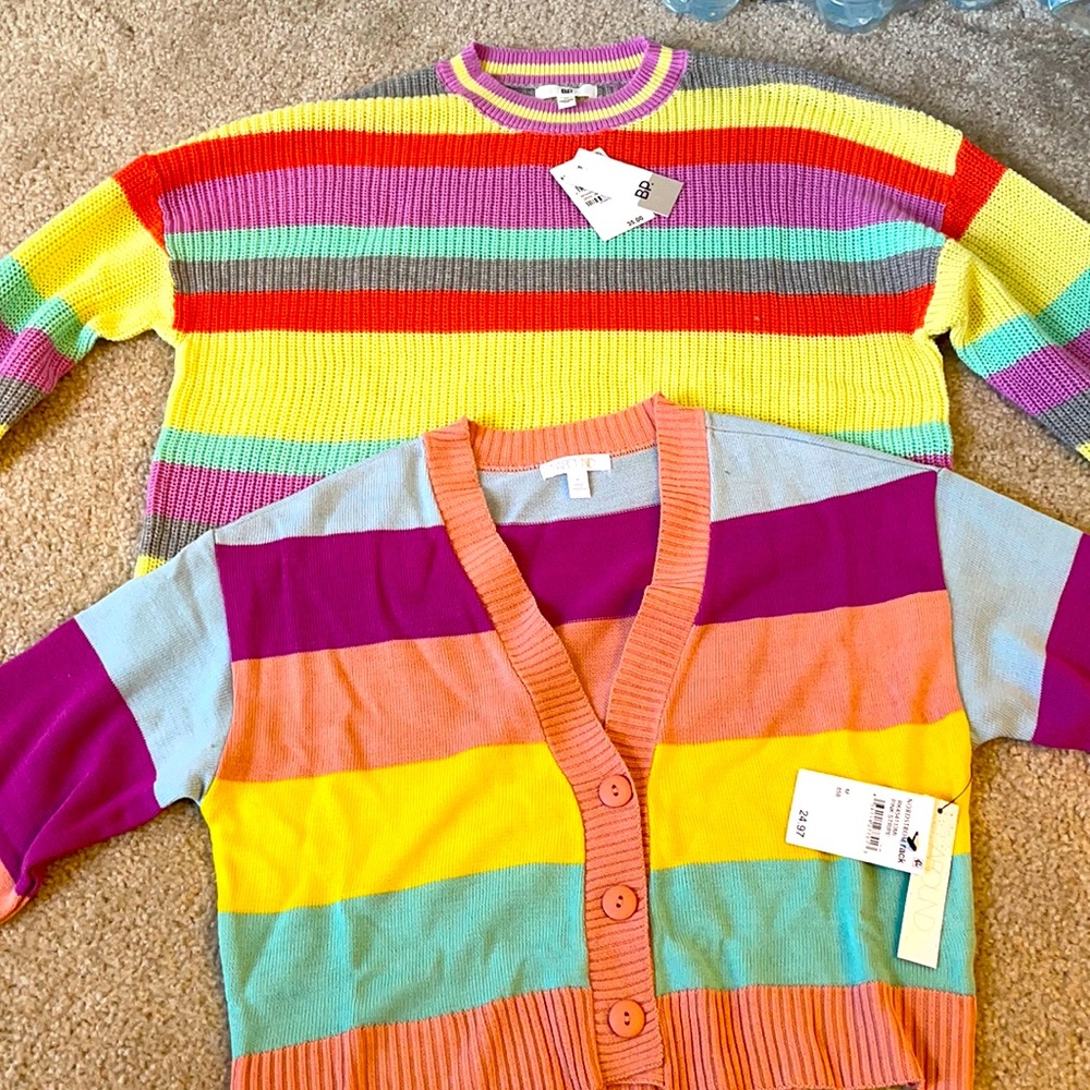 BP spring color sweaters